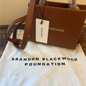 Brandon Blackwood Tan Crossbody Bag